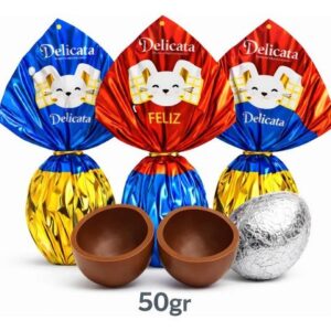 50 Ovos De Pascoa 50g Atacado Escolas - Doações - Revenda