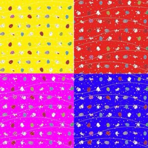 100 Embalagem Ovo De Páscoa 100/150g 24x24cm 4 Cores Express