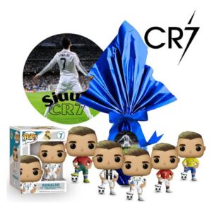 Ovo De Páscoa 250g Ao Leite + Boneco Cristiano Ronaldo Cr7