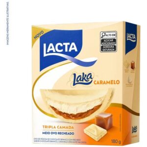 Ovo de Páscoa Lacta Tripla Camada Laka Caramelo 180g