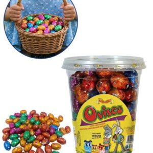 Ovinhos Chocolate 680g Ovisco Leite Cestinhas Páscoa