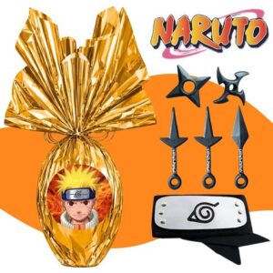 Ovo De Páscoa Ninja Naruto Brinquedo Chocolate Ao Leite