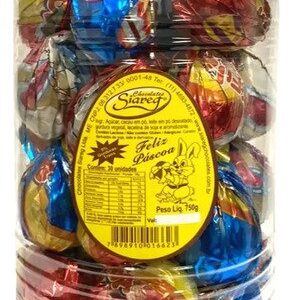 Ovos de Páscoa Chocolate Ao Leite Pote C/30x25g- Siareg